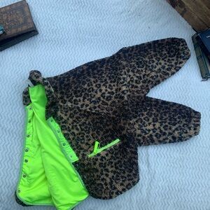 Free People Movement, SM cheetah print jacket